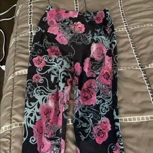 Rose Print Leggings